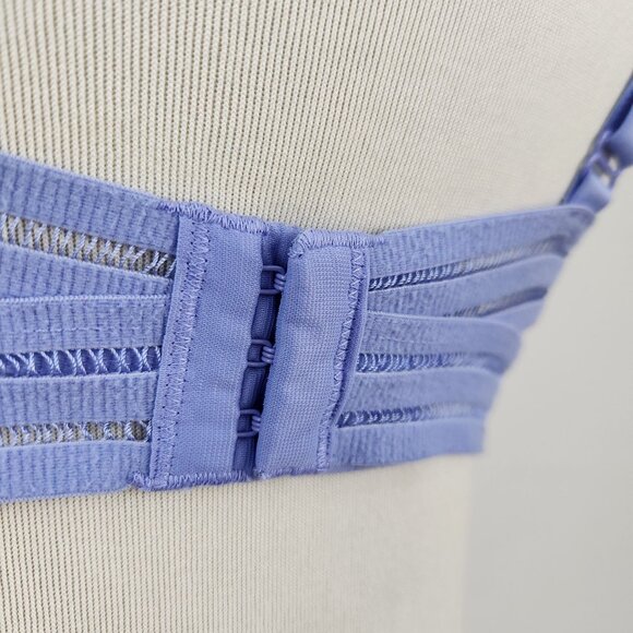 PINK Victoria's Secret Bra 34DD Underwire Lace Adjustable Straps Lavender Purple - Picture 7 of 12